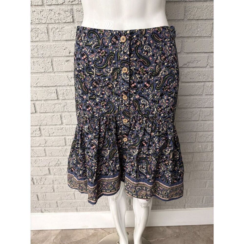 Veronica Beard Women’s Floral Paisley Print Bohemian Hi-Lo Skirt Size 4